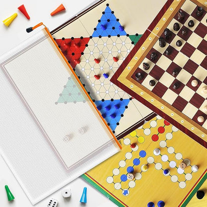 9pcs Mesh Zipper Pouch Bags, A3 Sizes Zipper Pouch, Mesh Bags With Zipper, Plastic Zipper Pouches, 9 Colors Zipper Pouches for Organizing, Board Game Storage, Travel, School Office organize