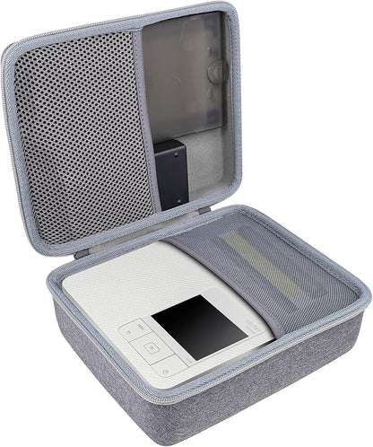 Aenllosi Hard Case for Canon Selphy CP1500 CP1300 CP1200 4x6 Photo Printer,Storage for Charger,Color ink and Paper Accessories(Grey,Case Only)