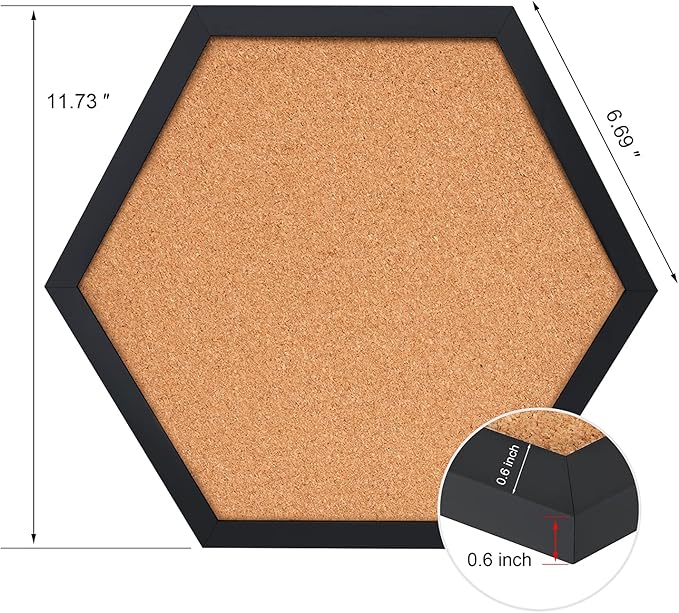 4 Packs Cork Board,Corkboards for Wall,Small Cork Board Decorations,Cork Boards for Walls with Frame, Decorative for Office, School & Home