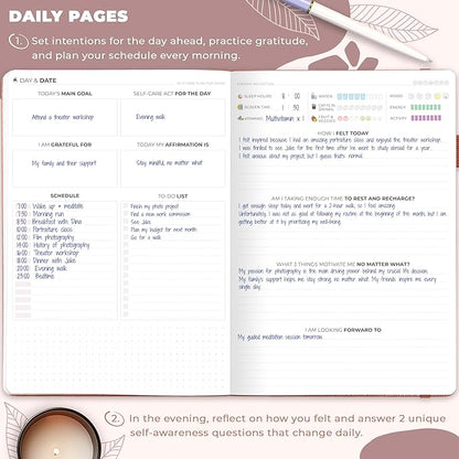 Clever Fox Self-Care Journal – Wellness & Daily Reflection Notebook – Mental Health & Personal Development Journal – Self-Care, Meditation & Mood Journal for Women & Men – Large (Rose Gold)