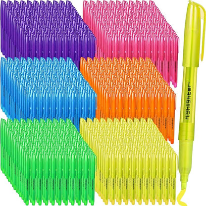 Thenshop 540 Pcs Highlighter Bulk Pack Assorted Colors Highlighter Markers Chisel Tip Fluorescent Pens for Office Classroom Back to School Supplies