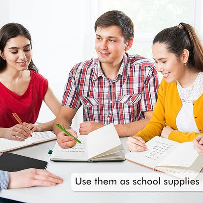 feela Journal Notebook Bulk for School, Hardcover Business Classic Ruled Lined Journals with Pen Holder for Work Office Journaling, with 5 Black Pens, 120 GSM, 5.1”x8.3”, 5 Pack, A5, Vintage Colors