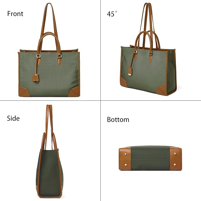 DORIS&JACKY Large Briefcase Tote Bag For Women 15.6 Inch Laptop Work Shoulder Purse And Office Business Handbags