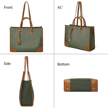 DORIS&JACKY Large Briefcase Tote Bag For Women 15.6 Inch Laptop Work Shoulder Purse And Office Business Handbags