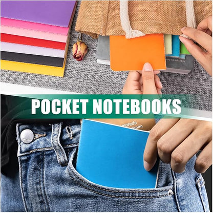 Lzerking Small Lined Notepads Bulk 36 Pack Mini Pocket Notebooks Journal Set Colorful Cover Notebooks for Kids 3.5 x 5.5 Inches, 30 Sheets/60 Pages