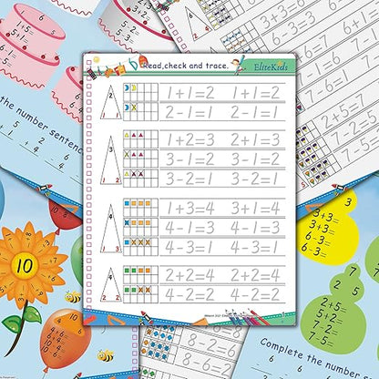 Magic Practice Copybook 6 Workbooks with Disappearing Ink Pens, Reusable Handwriting Practice for Kids, Calligraphy Practice Letter Tracing Books for Kids ages 3-5 (8.7×6.9in)