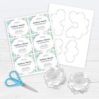 Printworks White Cardstock, Standard, 67 lb. Vellum, 92 Bright, 750 sheets, 8.5 x 11, For Office, Home & School Printing, Craft Projects