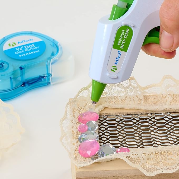 Adtech 100ct-2pk 2-100ct High Temp Mini Size Glue Sticks, 2 Pack, Clear