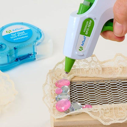 Adtech 100ct-2pk 2-100ct High Temp Mini Size Glue Sticks, 2 Pack, Clear