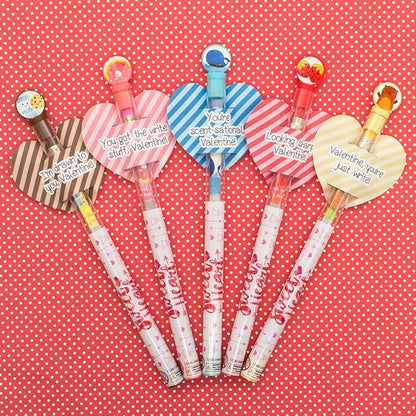 Scentco Sweetheart Smencils (2 Pack) - HB #2 Scented Pencils, 5 Count, Stocking Stuffer, Gifts for Kids, School Supplies, Classroom Rewards