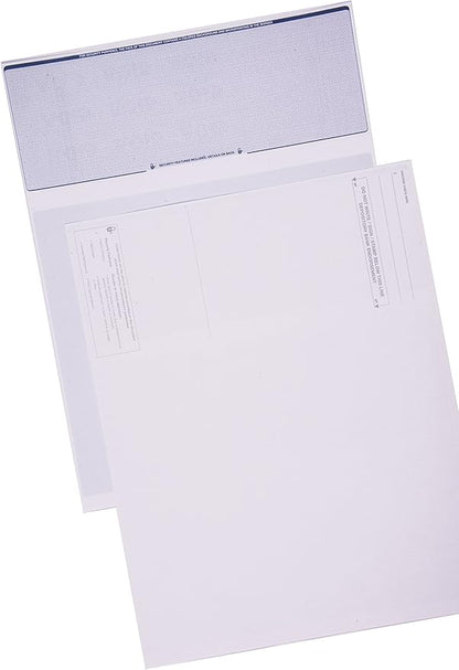 CheckOMatic Computer Business and Personal Check Paper - 100 Pack High Security Check Paper Top Blank Stock Checks Laser Printer Compatible with QuickBooks - Blue Diamond