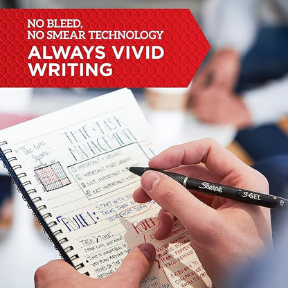 SHARPIE S-Gel BOLDPT Black 4CT