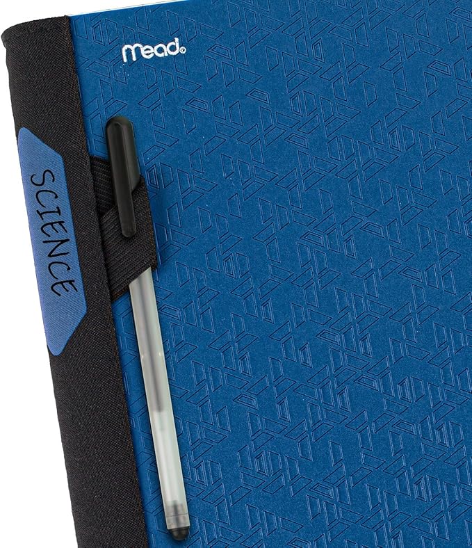 Five Star Advance Spiral Notebook + Study App, 3 Subject, College Ruled Paper, 8-1/2" x 11", 150 Sheets, Spiral Guard, Movable Tabbed Dividers and Pockets, Blue (73138)