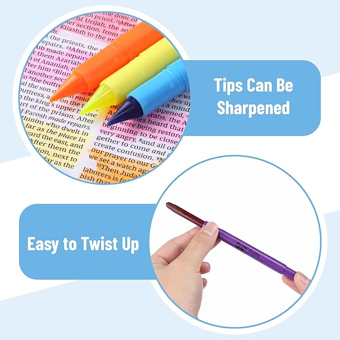 Mr. Pen No Bleed Gel Highlighter, Bible Highlighters, Assorted Colors, Pack of 8, Fluorescent Gel Highlighters