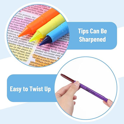 Mr. Pen No Bleed Gel Highlighter, Bible Highlighters, Assorted Colors, Pack of 8, Fluorescent Gel Highlighters