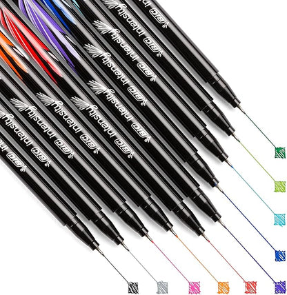 BIC Intensity Fineliner Marker Pens, Fine Point (0.4 mm), Assorted Colors (Colors May Vary), 10-Count