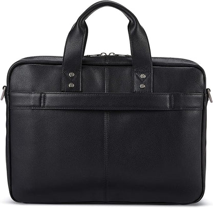 Samsonite Classic Leather Slim Brief, Black, One Size
