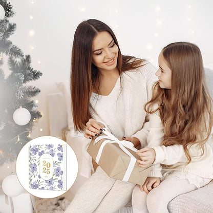 Yoment 2025 Planner Weekly and Monthly 8.5"x11" Hardcover 2025 Planner Dec 2024-Dec 2025 with 13 Month Tabs，Spiral Bound 2025 Calendar Monthly Planner for Women with Stickers Yearly Agenda，Purple