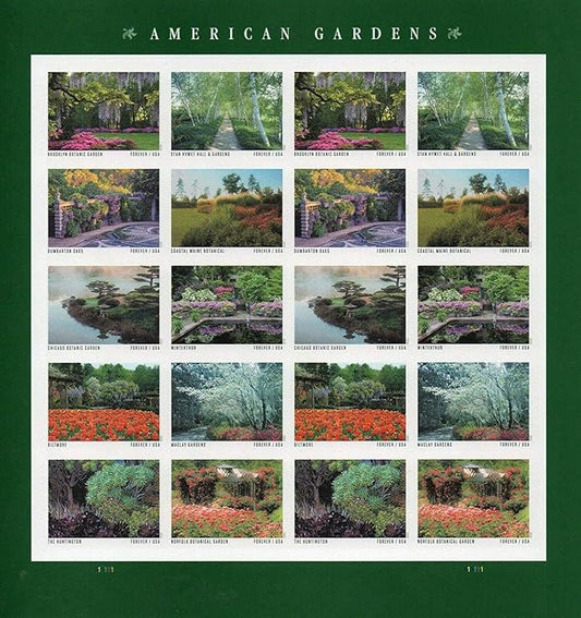 American Gardens 2020 (Sheet of 20) First-Class Mail Forever Postage Stamps