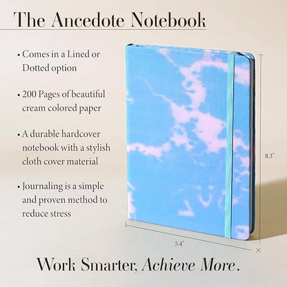 Hardcover Ruled Journal with Thick 100 gsm College Ruled Paper A5 size (8.3 inches x 5.4 inches) - Daily Writing Notebook Journal for Travel, School and Office Use - Diary Journal for Women and Men - Tie Dye