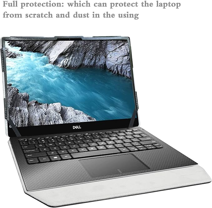 Alapmk Protective Case for 13.3" Dell XPS 13 2-in-1 7390 9310/Latitude 9330 9340 & Yoga Slim 7i Carbon/ThinkPad X1 Nano 13/ideapad S540-13IML [Not fit XPS 13 2-in-1 9365/XPS 13 7390 9310 9300],Black