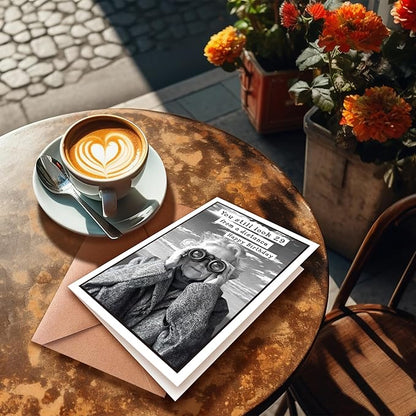 Funny Birthday Card for Old Women, Suitable for 50th, 60th, 70th, 80th, 90th Birthday, Teasing The Years In A Humorous Way.