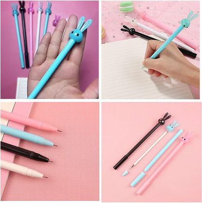 YYaaloa 12pcs Easter Pens Gel Ink Pens 0.5 mm Black Ink Novelty Pens for Child, Women Coworkers Kids Office School Home Wedding Bridal Shower Gifts Party Supplies (Easter Pens 12pcs)