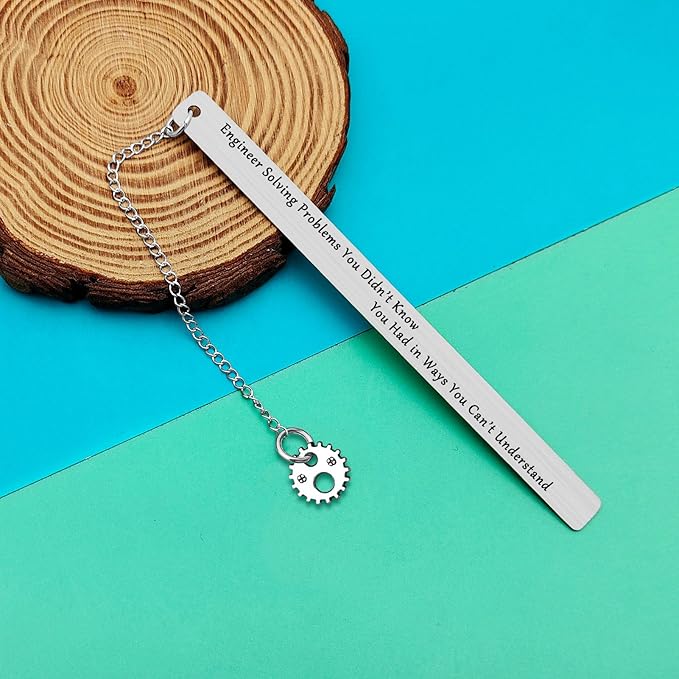Bookmark Gifts for Engineer Mechanical Engineer Design Engineering Gear Gifts Funny Bookmark Gifts for Learned Engineer Engineering Student Construction Engineer Engineering School Graduation Gifts