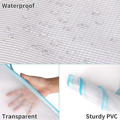 EOOUT 100pcs Mesh Zipper Pouch, A4 Size, 10 Colors Zipper Bags for Organizing Storage, Waterproof Puzzle Bag, Zipper File Bags for Board Games and School Office Supplies