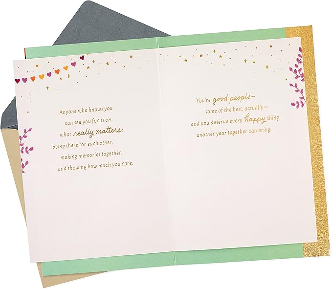 Hallmark Anniversary Card for Couple (Good People)