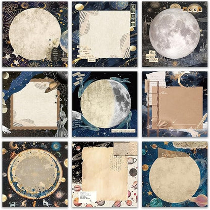 Post it Notes 3x3 Cute and Aesthetic Sticky Notes Planner Notepad - 450 Sheets - Desk Accessories for School, Office, and Home - Ideal Gifts for Teachers, Women, and Coworkers (Moonshine)