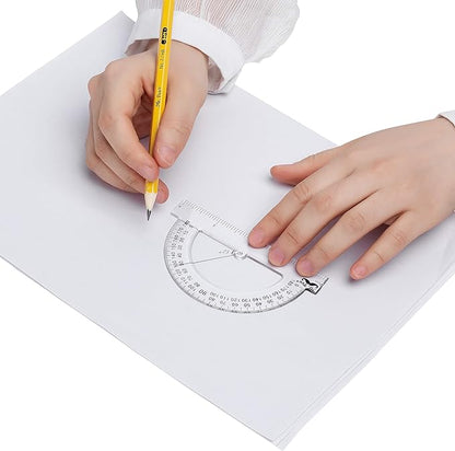 Mr. Pen- Small Protractor, 4 Inch Protractor, Pack of 3, Protractor Ruler, Drafting Tools, Protractor for Kids, Protractors Classroom Set, Protractor, Protactor 4 Inch, Math Geometry, School Supplie