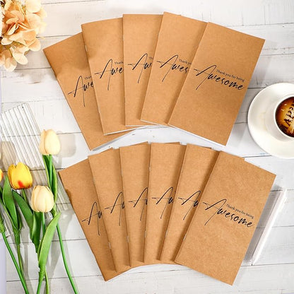 Yeaqee 50 Pcs Undated Weekly Planners Bulk Inspirational to Do List Weekly Goals Notepads Thank You Traveler Journal Team Appreciation Gift for Employee Staff Coworkers Christmas(Thank You)