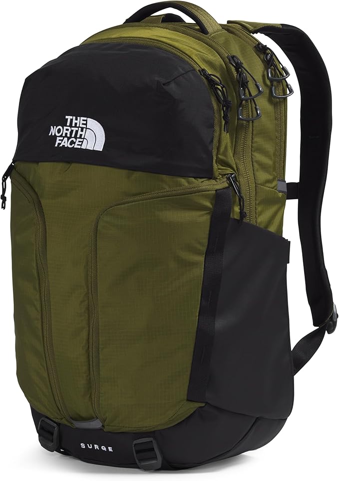 THE NORTH FACE Surge Commuter Laptop Backpack, Forest Olive/TNF Black, One Size