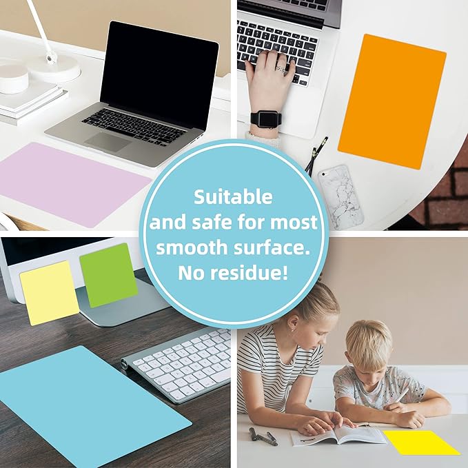 Dry Erase Board Sticker-Whiteboard Stickers-8.3''x11.7'' Washable+Removable Dry Erase Sheets-Reusable Dry Erase Paper-Dry Erase Sticker for Wall/Desk/Fridge/Office/Classroom(12 PCS)