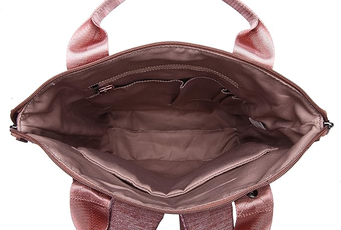 Kah&Kee Convertible Laptop Backpack and Tote Bag Handbag Computer Compartment Travel School for Women Man (Antique Pink)