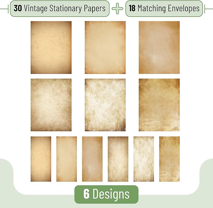 Mr. Pen- Stationery Writing Paper with Envelopes, 30 Letter Writing Set With 18 Envelopes, Vintage Stationary Letter Set