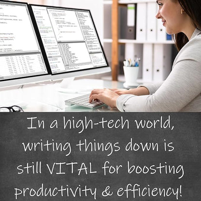 Weekly To Do List Notepad, 60 Page Task Planning Pad w/Daily Checklist, Priority Todo Checkbox & Notes. Desk Notebook to Organize Office 11 X 8.5