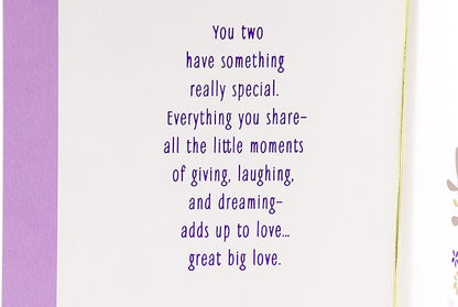 Hallmark Anniversary Greeting Card for a Couple (Birds and Flowers)