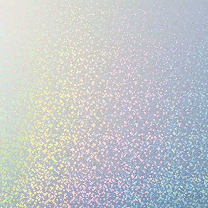 Cricut Printable Holographic Sticker Paper - US Letter Size (8.5in x 11in), Waterproof Sticker Paper for Printer, Compatible with Cricut Maker, Explore 3, & Cricut Joy Xtra, White (5 Ct)