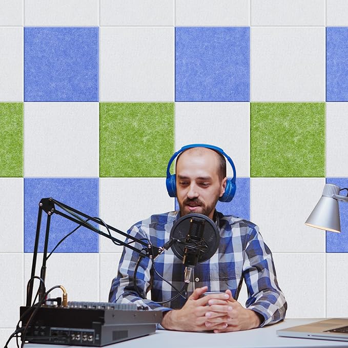 DOLLAR BOSS Large Cork Board for Wall 48" x 36" x 0.5" Bulletin Board 12 Packs Black Cork Board Tiles Self Adhesive Felt Wall Tiles with Pushpins, Corkboard for Office Pin Board Tack Board, White