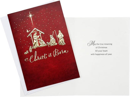 Hallmark Image Arts Religious Boxed Christmas Cards Assortment (4 Designs, 24 Christmas Cards with Envelopes)