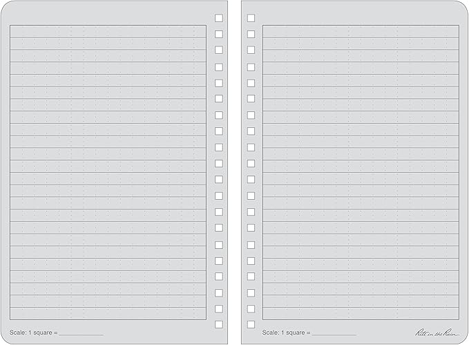 Rite in the Rain Weatherproof Side Spiral Notebook, 4.625" x 7", Hi Vis Green Cover, Universal Pattern (No. HV973)