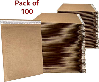 Honeycomb paper padded envelope sealable mailers (100, #4-9.5" x 13.5")