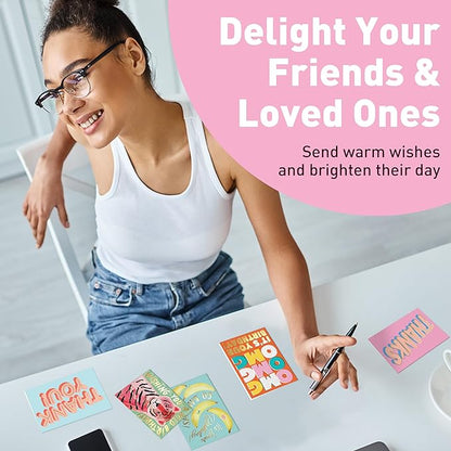 S&O 100 Assorted Cards for All Occasions Box Set - All Occasion Cards Assortment Box with Envelopes - Stylish Greeting Card Decor - 4.25x5.75”