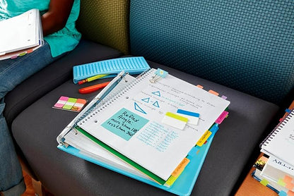 Post-it Tabs, 22/Color, 66/Dispenser, 1 in Wide, Pink, Green, Orange (686-PGO)