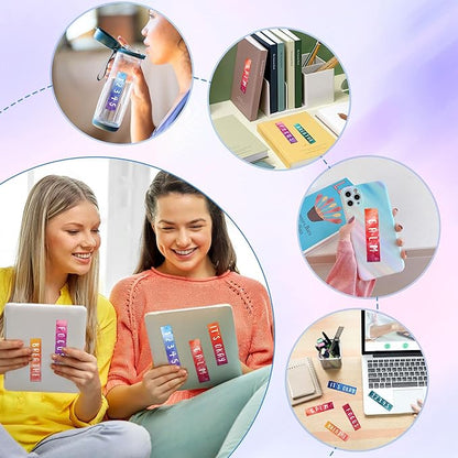 50PCS Calm Strips for Anxiety Sensory Stickers Calm Stickers for Relieve Adults Kids Teens Fidgets Stress Office&Classroom Supplies Anxiety Relief Items with Tactile Textured Surface Patterns(Letter)