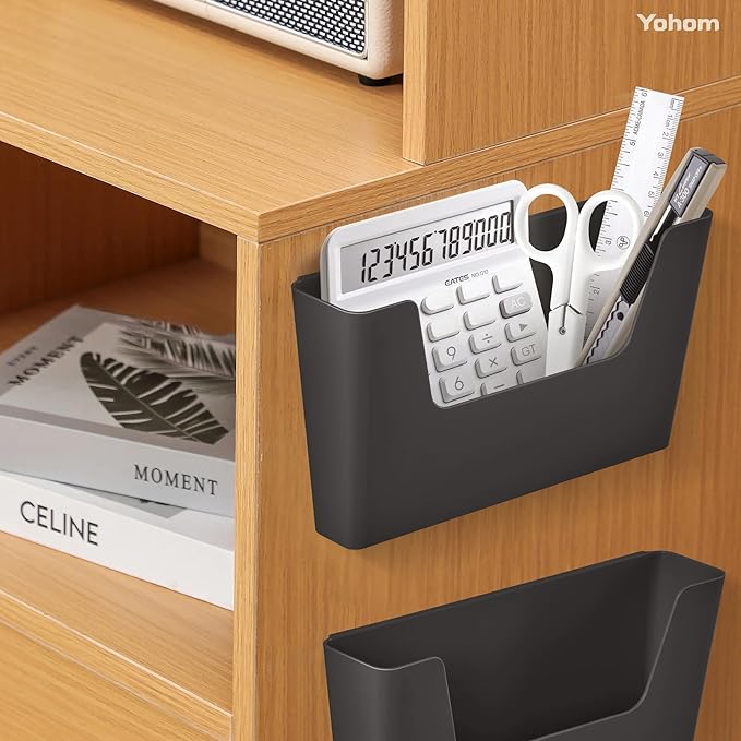 YOHOM No Drilling File Holders (Matte Black 2)