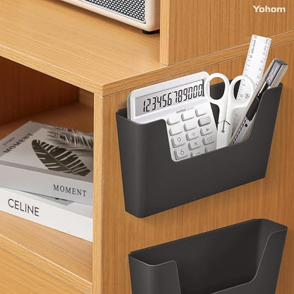 YOHOM No Drilling File Holders (Matte Black 2)