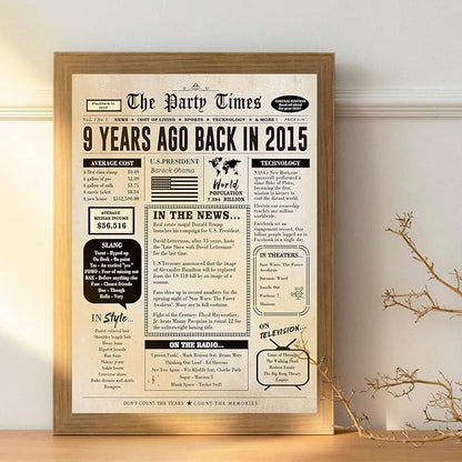 Happy 9th Birthday Card Gifts for Boy Girls, Unique 9th Birthday Decorations for Daughter Son, 9 Year Old Bday Gift Cards for Grandson Granddaughter